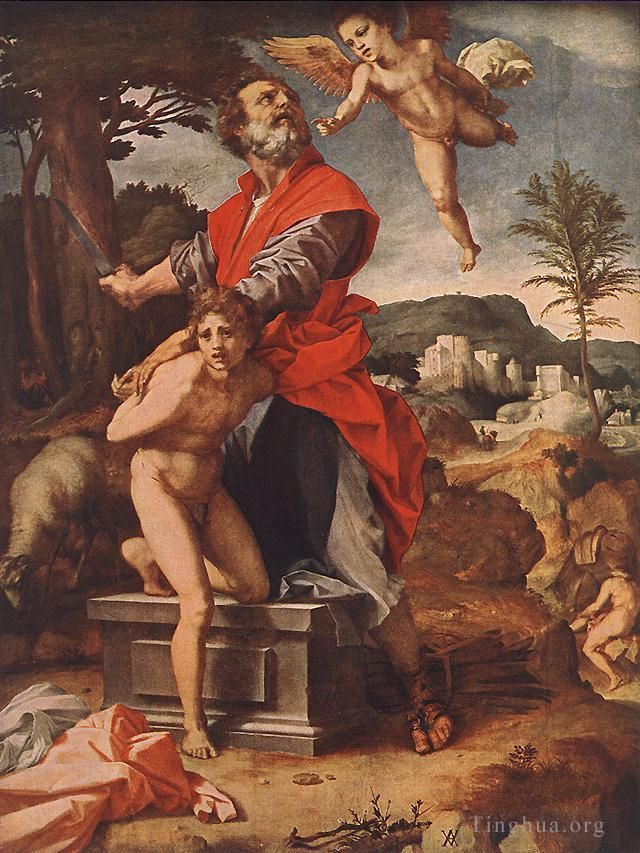 Andrea del Sarto Oil Painting - The Sacrifice of Abraham