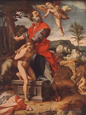 Artist Andrea del Sarto's Work - The Sacrifice of Abraham