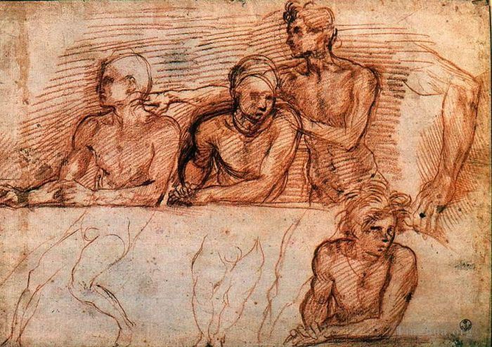 Andrea del Sarto Various Paintings - Last Supper study