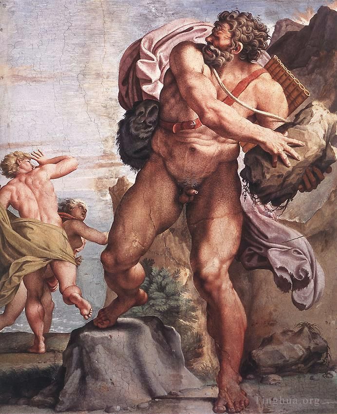 Annibale Carracci Oil Painting - The Cyclops Polyphemus