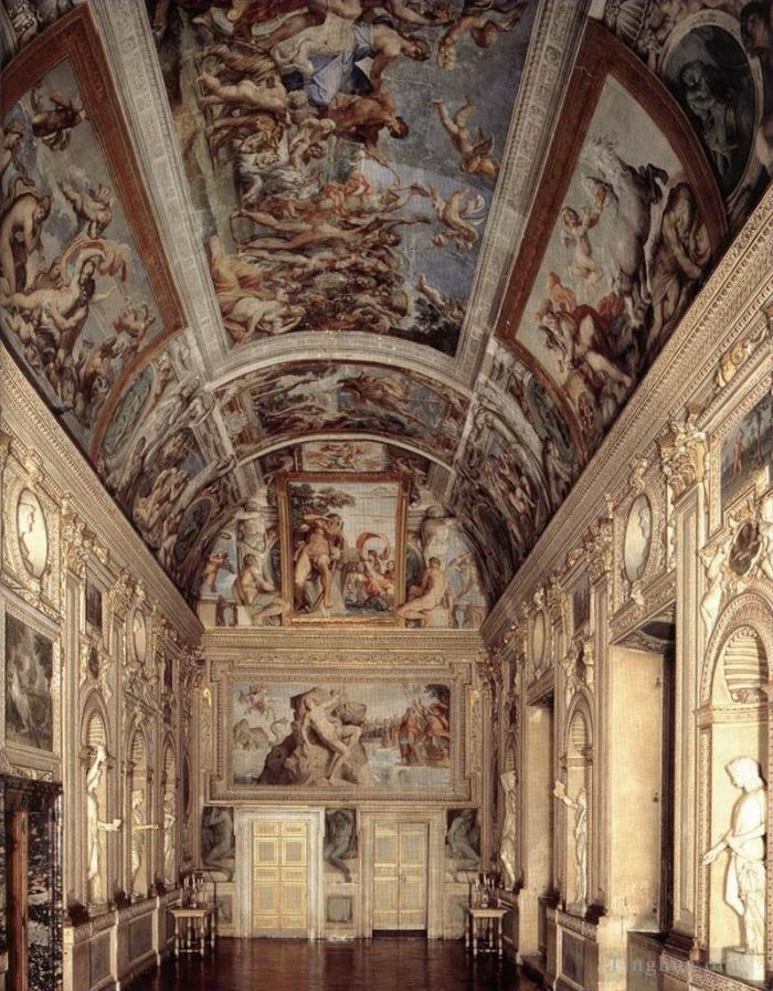 Annibale Carracci Various Paintings - The Galleria Farnese