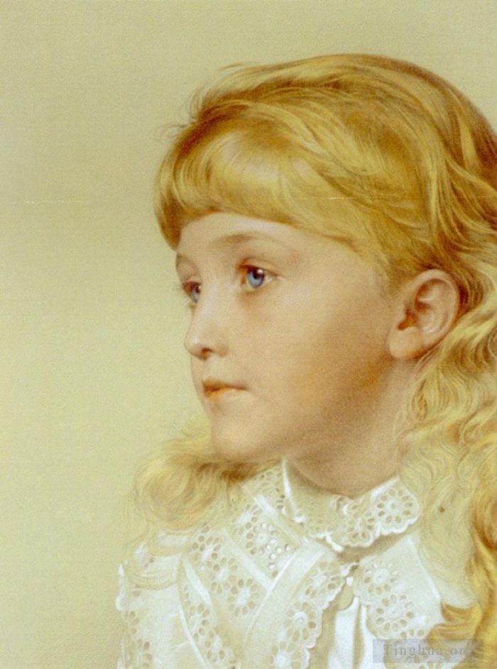 Anthony Frederick Augustus Sandys Oil Painting - Augustus Frederick Portrait Of May Gillilan