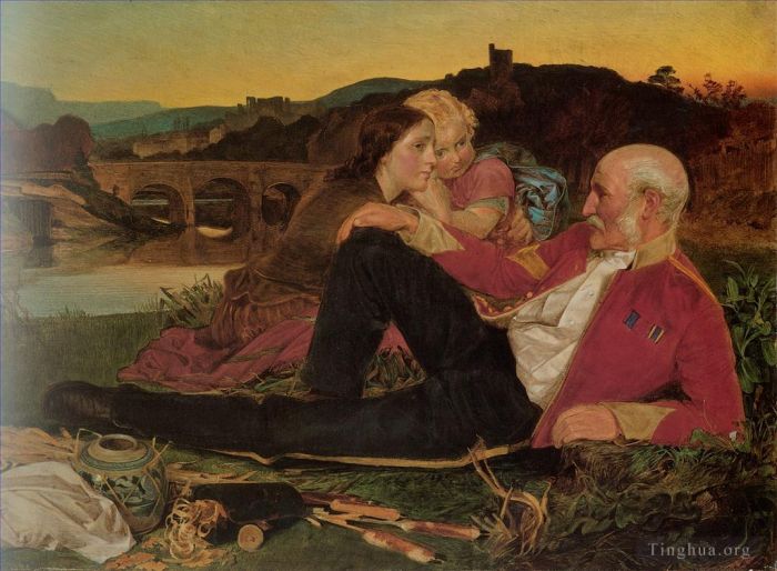 Anthony Frederick Augustus Sandys Oil Painting - Autumn