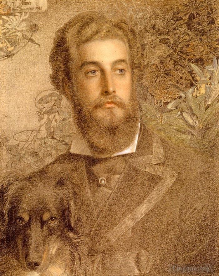 Anthony Frederick Augustus Sandys Various Paintings - Portrait Of Cyril Flower Lord Battersea