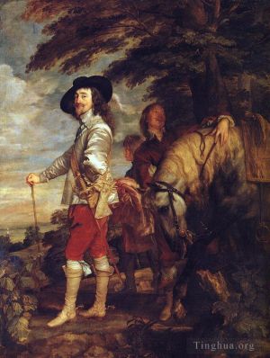 Artist Anthony van Dyck's Work - CharlesI King of England at the Hunt