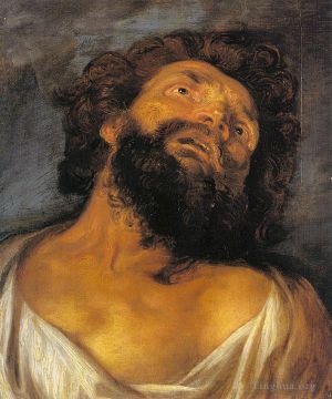 Artist Anthony van Dyck's Work - Head of a Robber