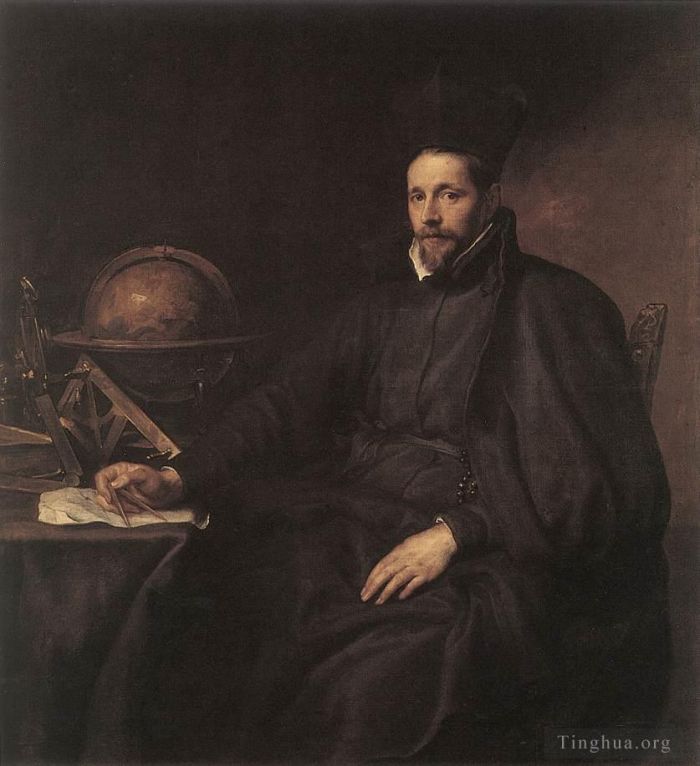 Anthony van Dyck Oil Painting - Portrait of Father Jean Charles della Faille S J