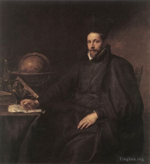 Artist Anthony van Dyck's Work - Portrait of Father Jean Charles della Faille S J