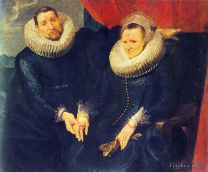 Anthony van Dyck Oil Painting - Portrait of a Married Couple