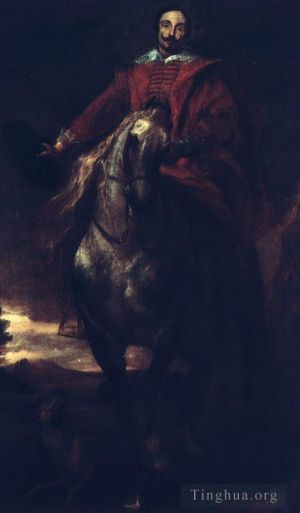 Artist Anthony van Dyck's Work - Portrait of the Painter Cornelis de Wae