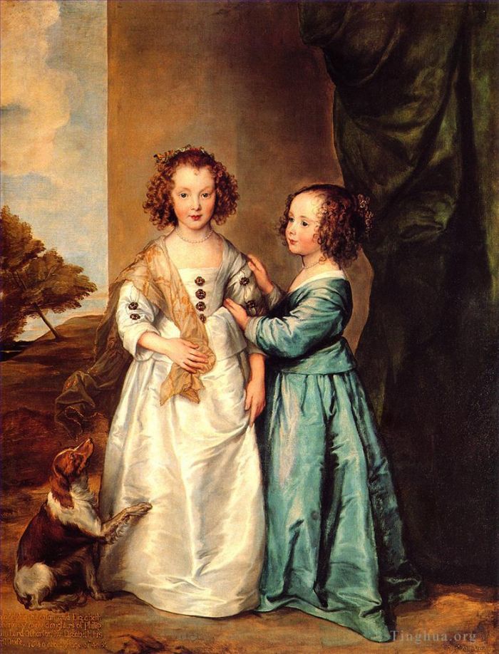 Anthony van Dyck Oil Painting - Wharton Sisters