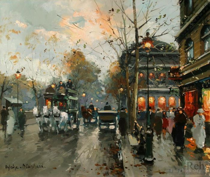 Antoine Blanchard Oil Painting - Le chatelet