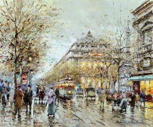 Artist Antoine Blanchard's Work - Paris la chatelet