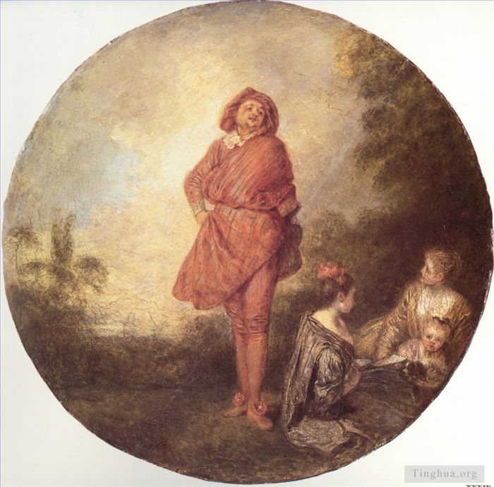 Antoine Watteau Oil Painting - LOrgueilleux