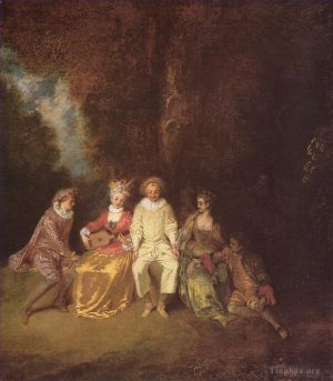 Artist Antoine Watteau's Work - Pierrot content