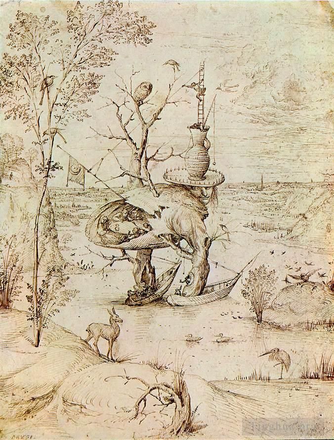 Antoine Watteau Oil Painting - The Man Tree