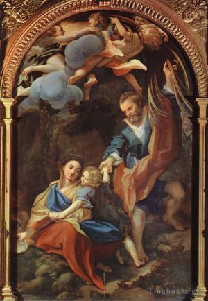 Artist Antonio da Correggio's Work - Madonna Della Scodella