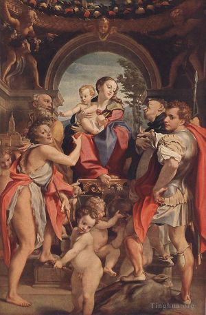 Artist Antonio da Correggio's Work - Madonna With St George