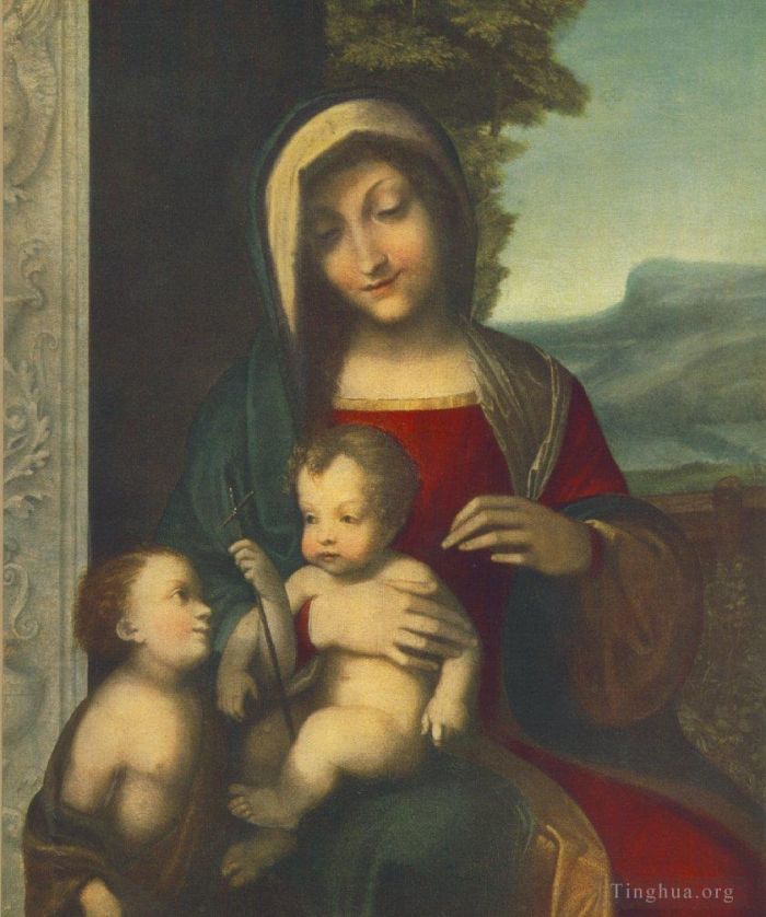 Antonio da Correggio Oil Painting - Madonna