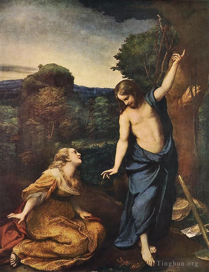 Antonio da Correggio Oil Painting - Noli Me Tangere