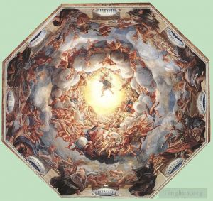Artist Antonio da Correggio's Work - Assumption Of The Virgin