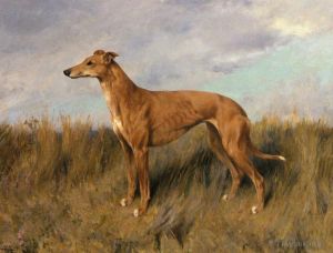 Artist Arthur Wardle's Work - Henrietta Horn A Greyhound