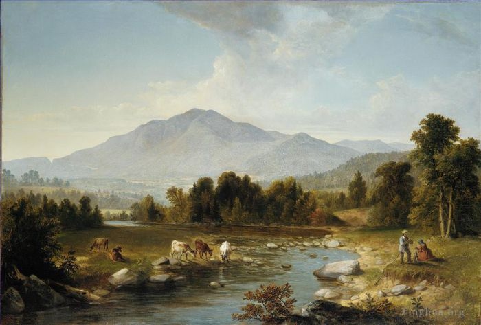 Asher Brown Durand Oil Painting - High Point Shandaken Mountains