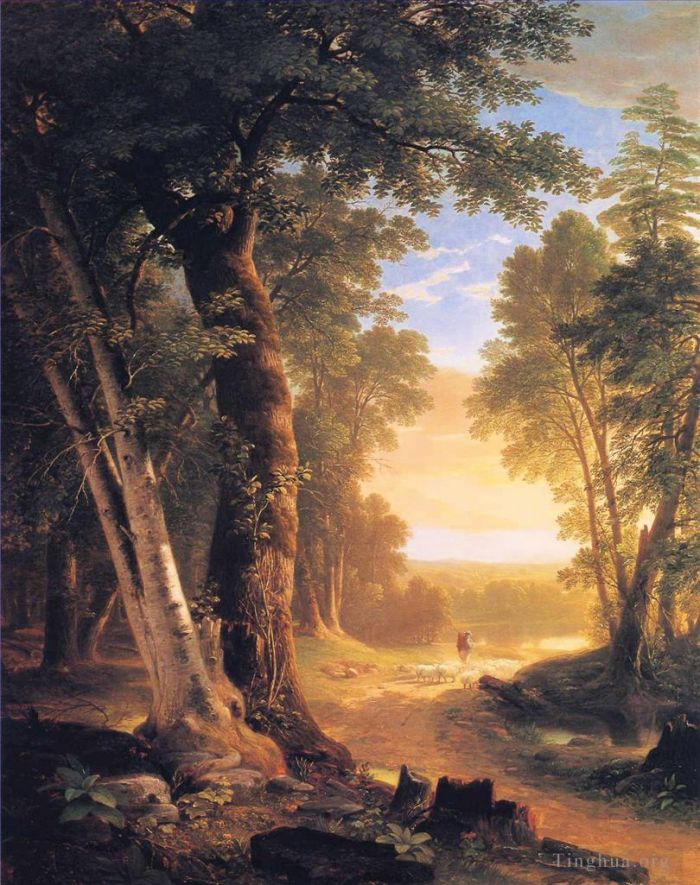 Asher Brown Durand Oil Painting - The Beeches