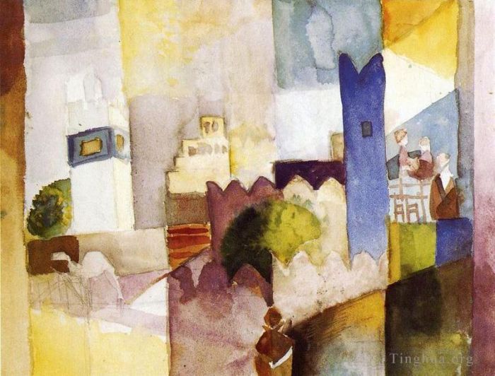 August Macke Various Paintings - Kairouan