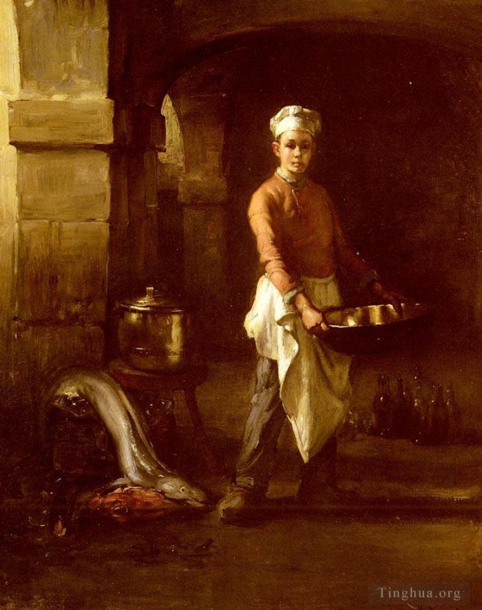 Bail Claude Joseph Oil Painting - Le Marmiton