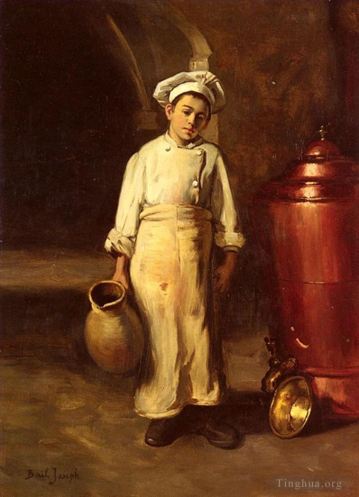 Bail Claude Joseph Oil Painting - The Cooks Helper