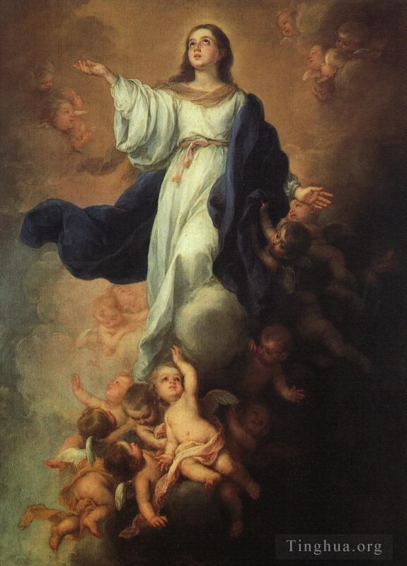 Bartolome Esteban Murillo Oil Painting - Assumption of the Virgin