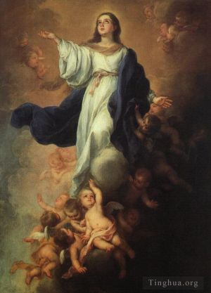 Artist Bartolome Esteban Murillo's Work - Assumption of the Virgin