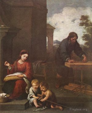 Artist Bartolome Esteban Murillo's Work - Holy Family with the Infant St John