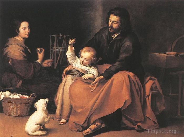 Bartolome Esteban Murillo Oil Painting - The Holy Family 1650
