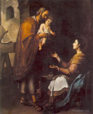 Artist Bartolome Esteban Murillo's Work - The Holy Family 1660