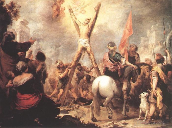 Bartolome Esteban Murillo Oil Painting - The Martyrdom of St Andrew