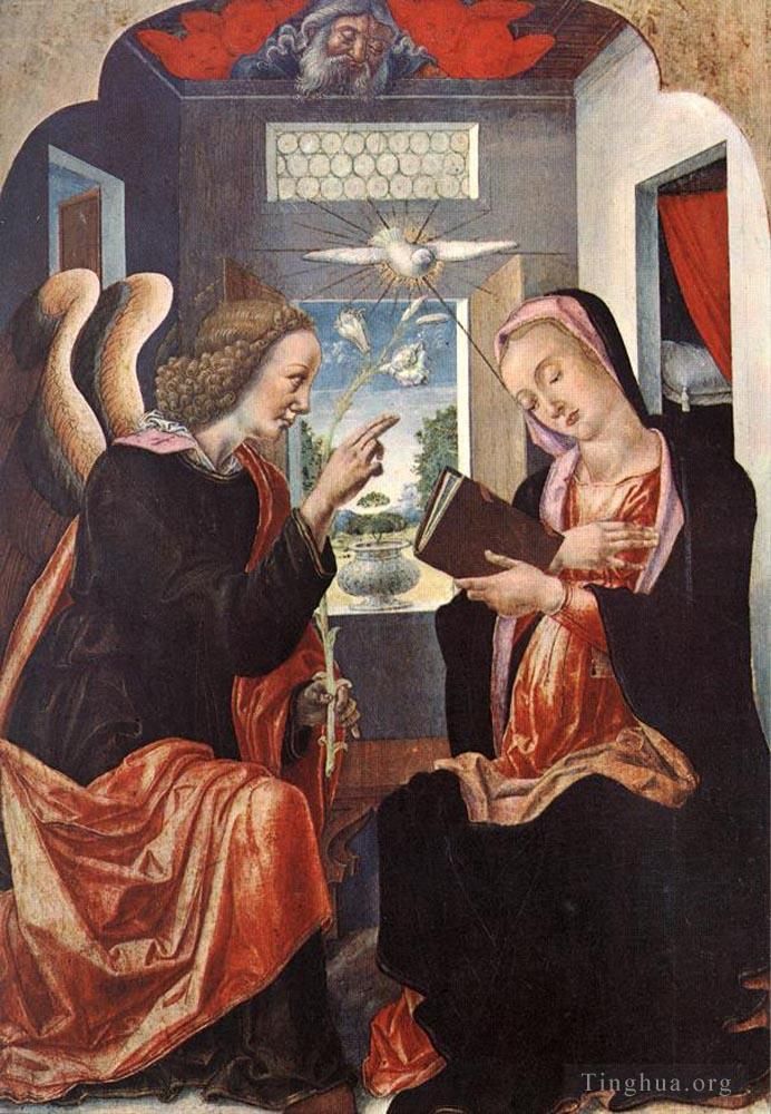 Bartolomeo Vivarini Various Paintings - Annunciation
