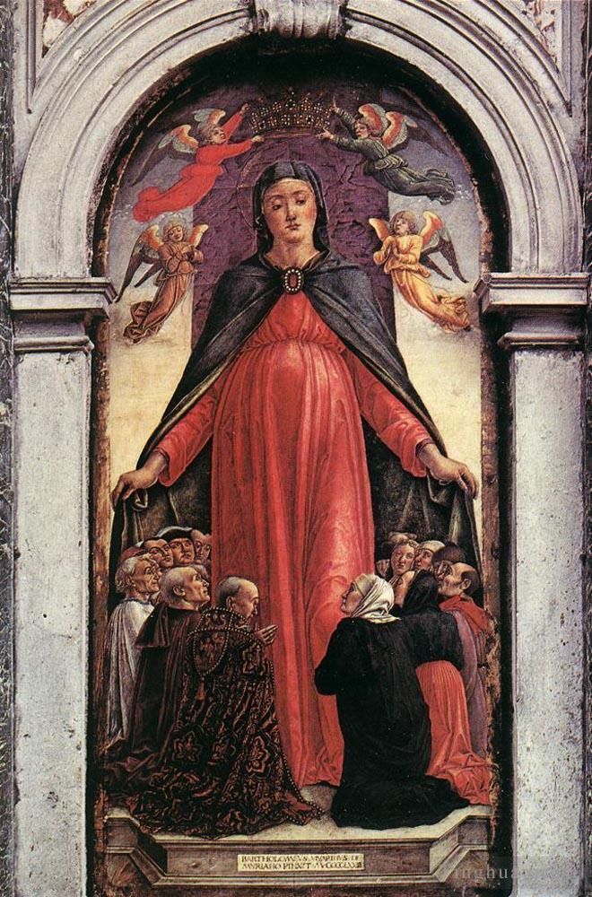 Bartolomeo Vivarini Various Paintings - Madonna Della Misericordia
