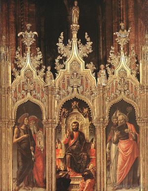 Artist Bartolomeo Vivarini's Work - Triptych Of St Mark 1474