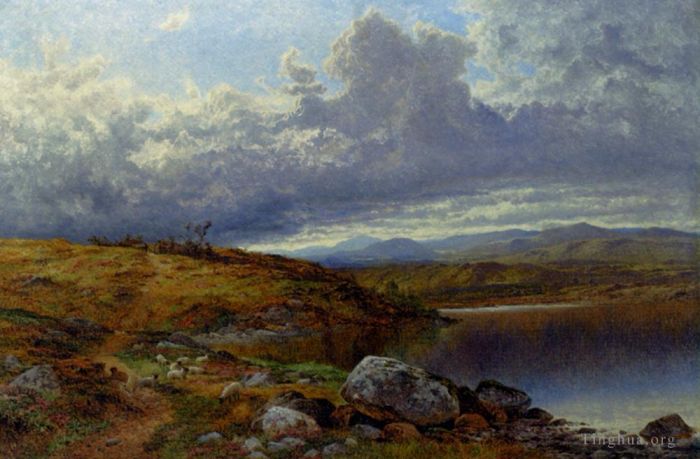 Benjamin Williams Leader Oil Painting - A Solitary Lake Wales