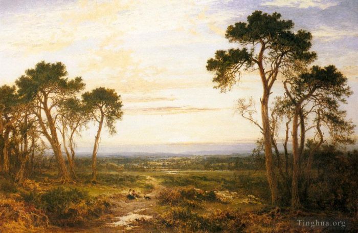 Benjamin Williams Leader Oil Painting - Across The Heath