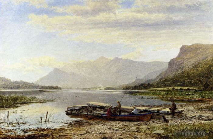 Benjamin Williams Leader Oil Painting - Derwentwater From Ladore
