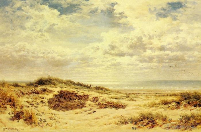 Benjamin Williams Leader Oil Painting - Morning On The Sussex Coast