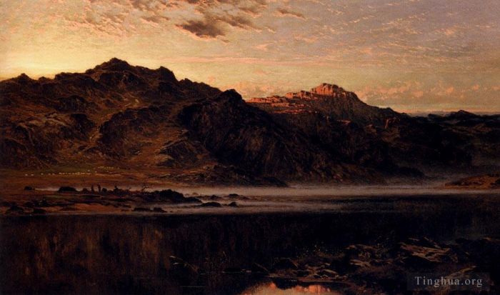 Benjamin Williams Leader Oil Painting - When The West With Evening Glows