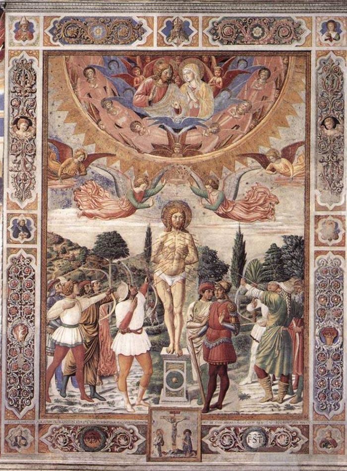 Benozzo Gozzoli Various Paintings - Martyrdom of St Sebastian