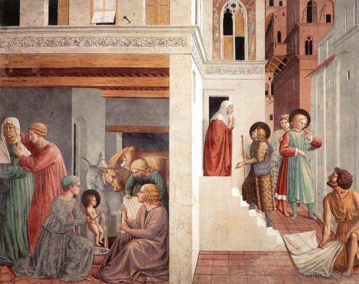 Benozzo Gozzoli Various Paintings - Scenes from the Life of St Francis Scene 1north wall