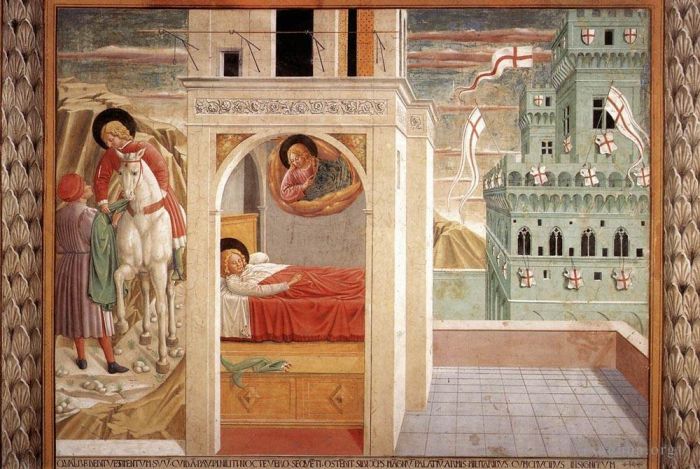 Benozzo Gozzoli Various Paintings - Scenes from the Life of St Francis Scene 2north wall