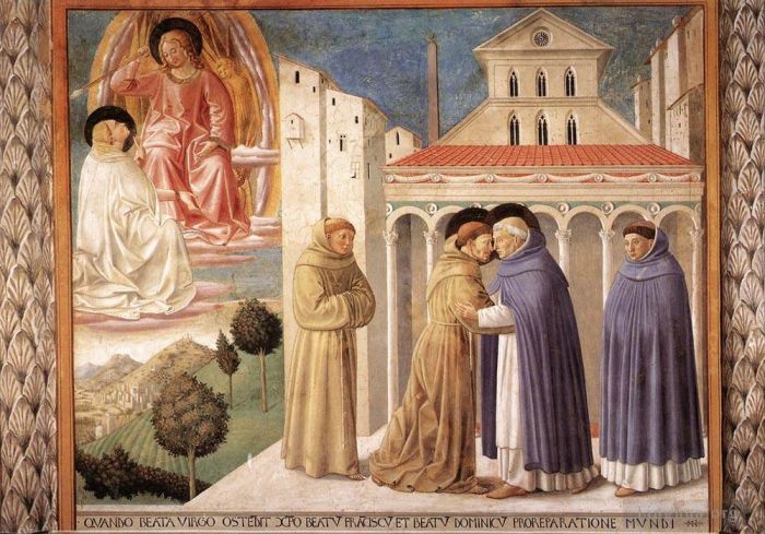 Benozzo Gozzoli Various Paintings - Scenes from the Life of St Francis Scene 4south wall