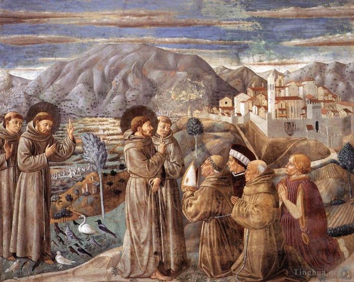 Benozzo Gozzoli Various Paintings - Scenes from the Life of St Francis Scene 7south wall